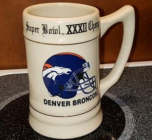 VINTAGE Denver Broncos Super Bowl XXXII Mug